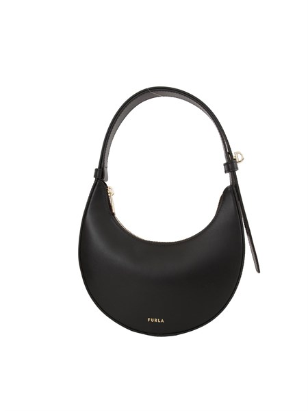 borsa furla delizia a mezzaluna rigida in pelle nera we00649ax0733