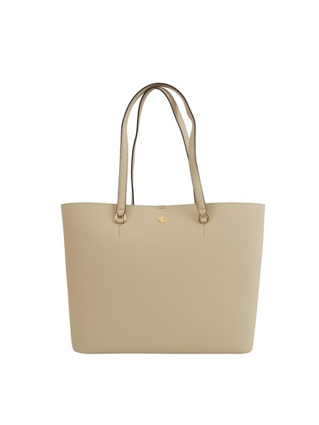 borsa karly media ralph lauren in pelle beige karly tote large431911655015