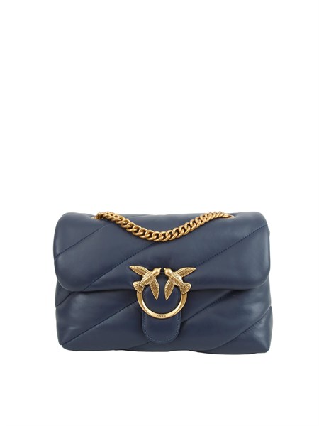 borsa love bag puff pinko in pelle blu 100038a0f2