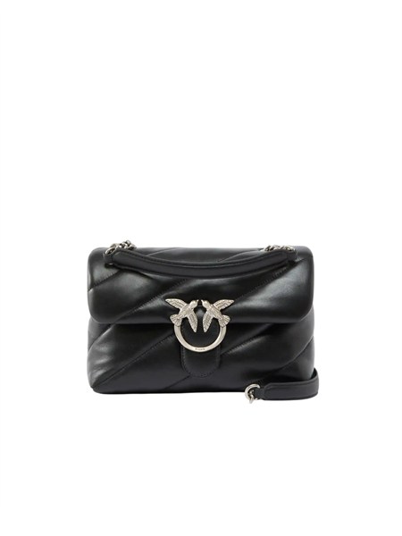borsa love bag puff pinko in pelle nera fibbia argento 100038a0f2