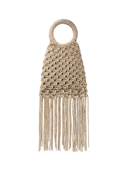 borsa maronti twenty fourhaitch oro cristalli e frange maronti