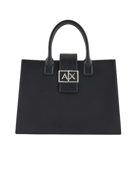 borsa nera armani exchange donna ecopelle liscia xw000305af12039