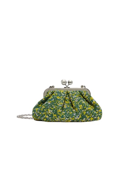 borsa pasticcino accenni in tessuto boucle multicolor verde wkaaccenni