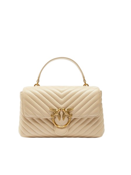 borsa pinko lady love bag puff in pelle beige 100043a0gk
