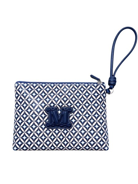bustina tazzina max mara beach canvas blu bchtazzina