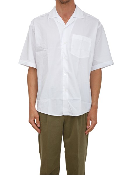 camicia a manica corta bianca paolo pecora relaxed fit g0910187