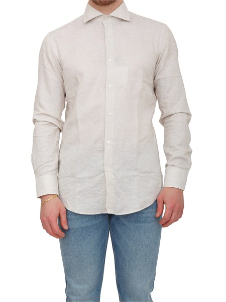 camicia beige h hank sp boss uomo in lino h hank sp b1 c1 26150561661