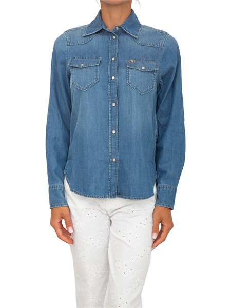 camicia denim liu jo donna ua6339d4851
