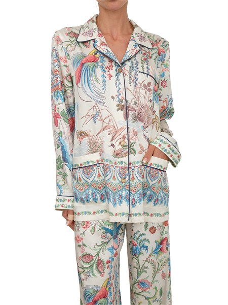 camicia etro donna in tessuto twill avorio stampato wria010099spsi4
