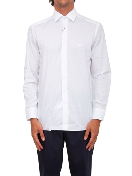 camicia etro uomo in cotone bianco mrib0002av607