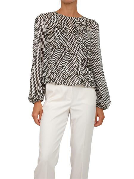 camicia manica lunga donna emme marella nero salute