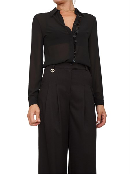 camicia manica lunga donna fracomina nero fq25wt6001w412n6