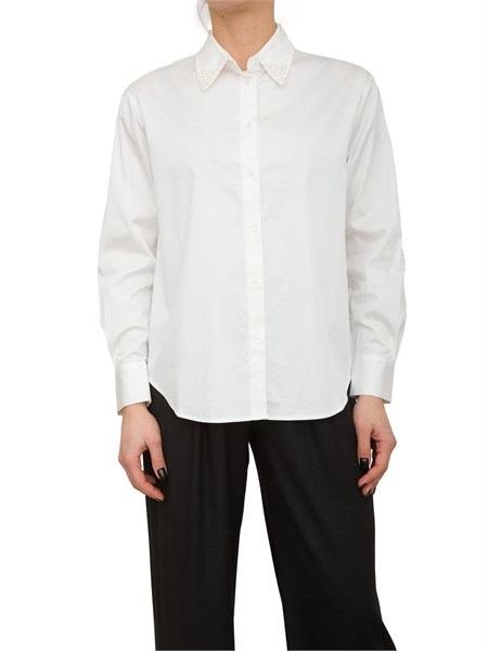 camicia manica lunga donna kocca bianco konzpcm2803