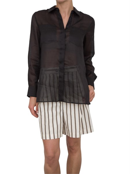 camicia manica lunga donna marella nero agamia