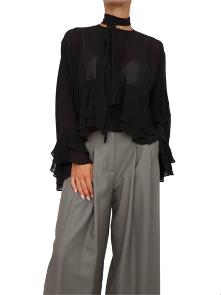 camicia manica lunga donna marella nero prisca