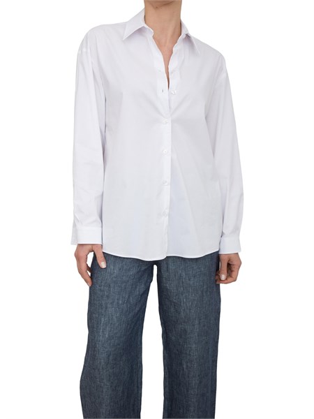 camicia manica lunga donna nenette bianco flamingo