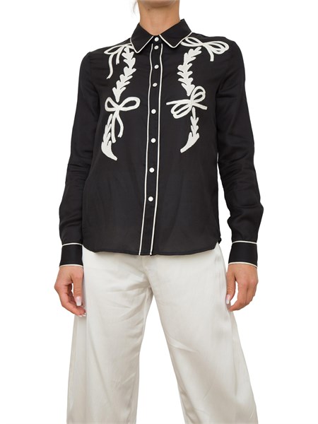 camicia manica lunga donna pinko nero chipsa1xm