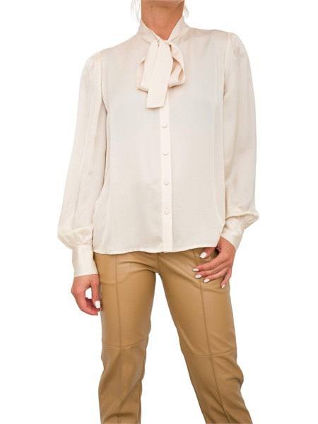 camicia manica lunga donna twin set avorio 242tp2131