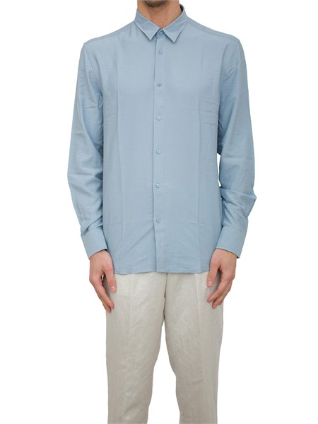 camicia manica lunga uomo antony morato azzurro mmsl00752fa400082
