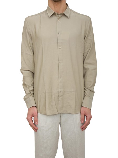camicia manica lunga uomo antony morato beige mmsl00752fa400082