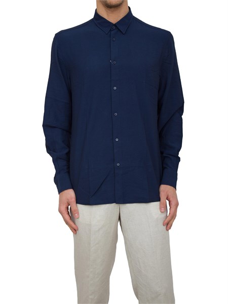 camicia manica lunga uomo antony morato blu mmsl00752fa400082