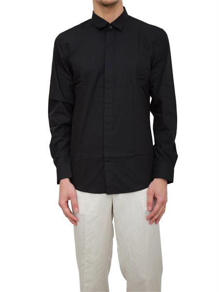camicia manica lunga uomo antony morato nero mmsl00691fa400078