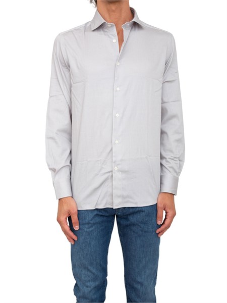 camicia manica lunga uomo emporio armani grigio 6d1c861k6bz