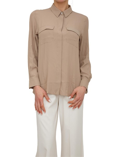 camicia mllfebe marella in crepe de chine misto seta tortora mllfebe