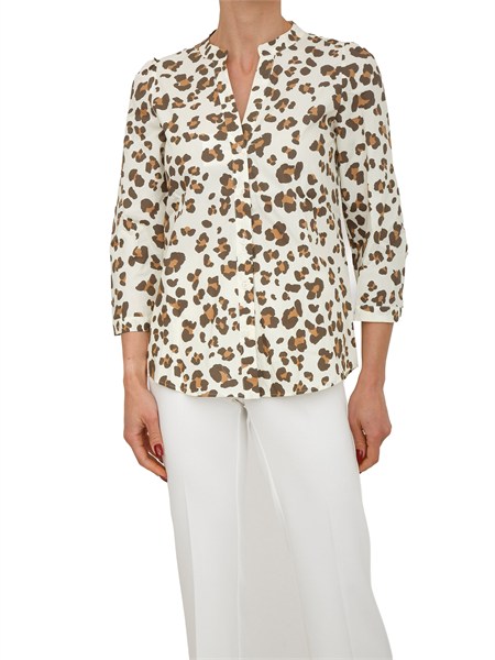 camicia ranch emme marella in cotone animalier emmranch
