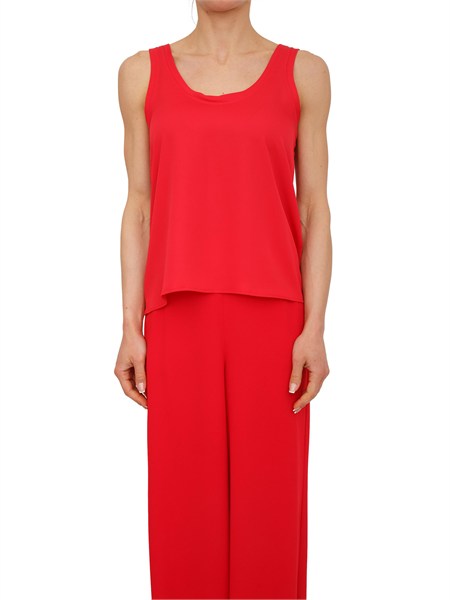 canotta alacre marella in satin light fluido rosso mltalacre