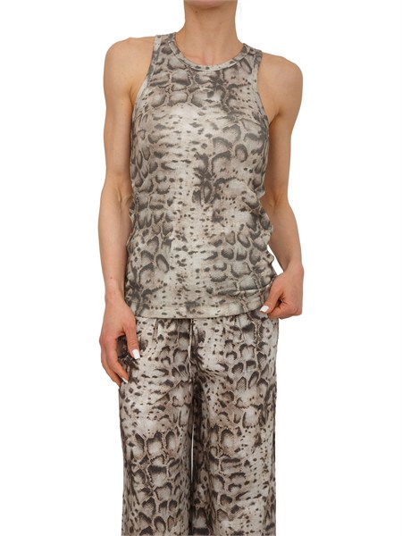 canotta belfiore pinko in cotone stampa snake all over belfiorea3dp