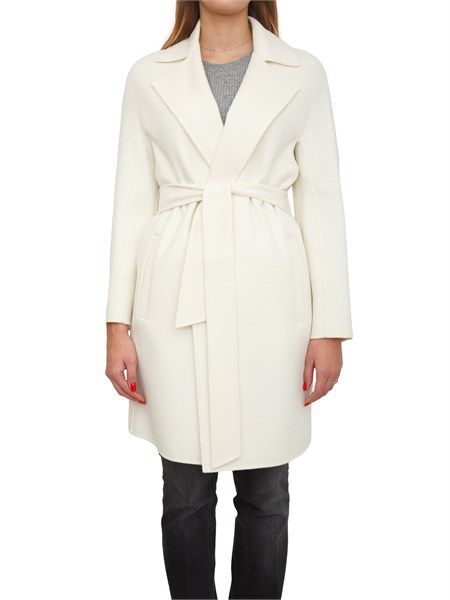 cappotto ajaccio max mara in lana seta e cashmere bianco ajaccio