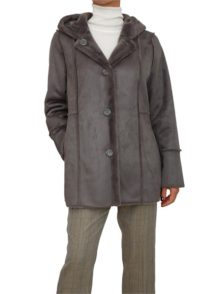 cappotto corto melisande kocca doubleface grigio melisandepca7386abun0000