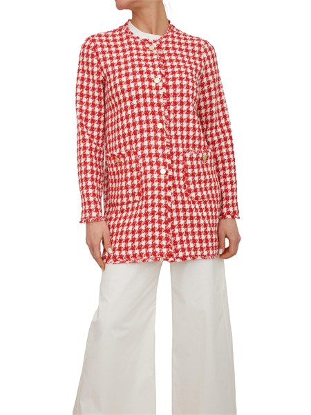 cappotto emmagile di emme marella in stuoia tinto filo rosso emmagile