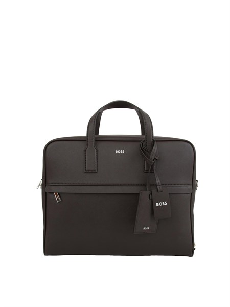 cartella zair boss uomo in ecopelle marrone zair s50483563
