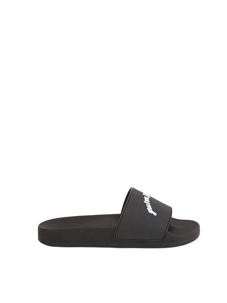 ciabatte nere palm angels uomo in pvc pmic01as26mat001