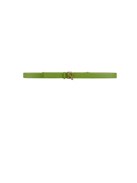 cintura elisabetta franchi in pelle verde ct92s61e2