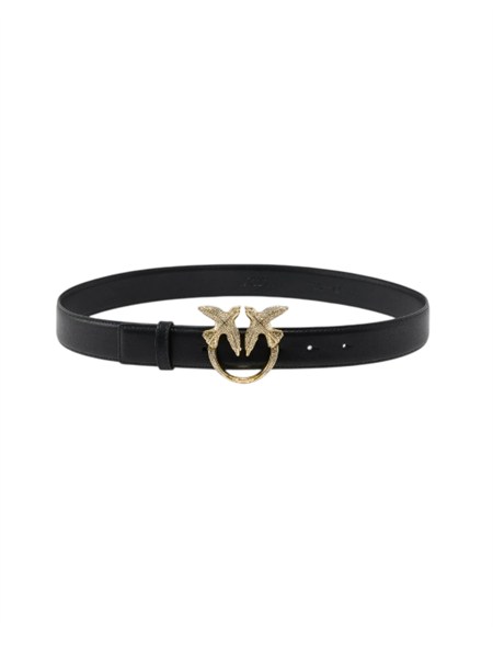 cintura pinko in pelle nera con fibbia oro 107758a0f1