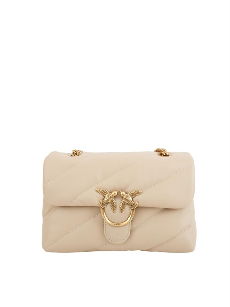 classic love bag puff pinko in nappa beige 100038a0f2
