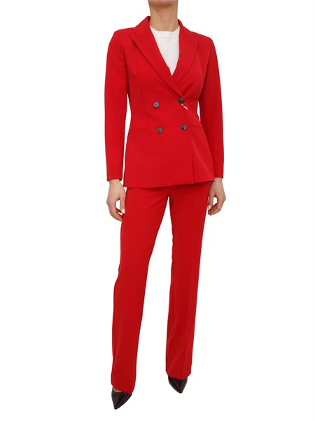 completo giaccapantalone emmkaki emme marella in twill stretch rosso emmkaki