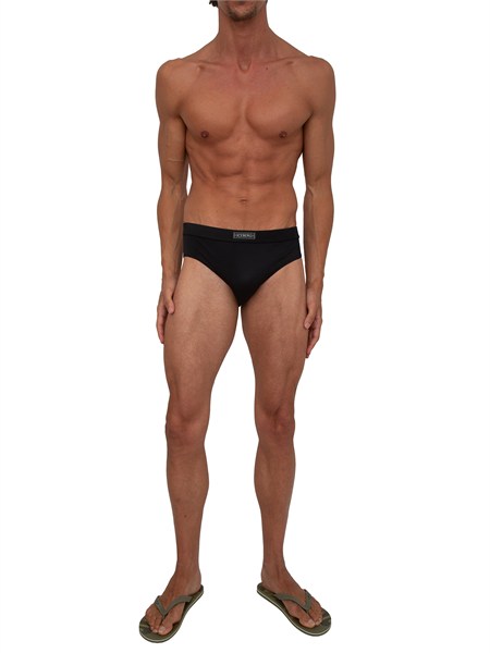 costume slip uomo iceberg in tessuto nero ice26msp01