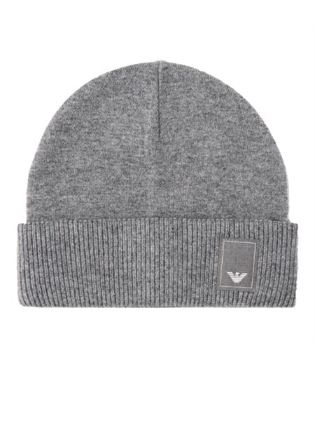 cuffia emporio armani in lana grigio em000431af10401