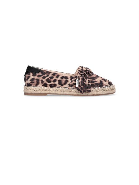 espadrillas liu jo donna in tessuto animalier con fiocco sa6095tx133