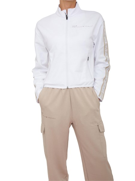 felpa donna ea7 emporio armani bianco 7w000275af12501