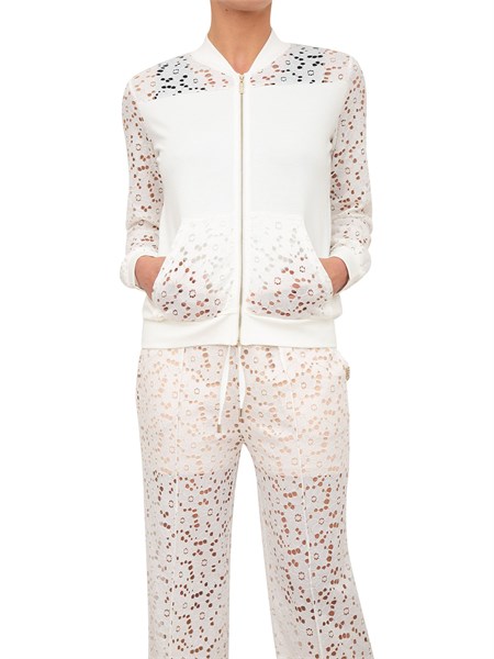 felpa donna liu jo bianco ta3157j5942