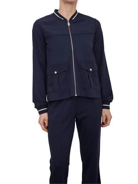 felpa donna liu jo blu ta5119j5942