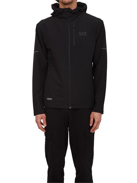 felpa ea7 emporio armani in tessuto tecnico ventus7 nero 7m000639af16826