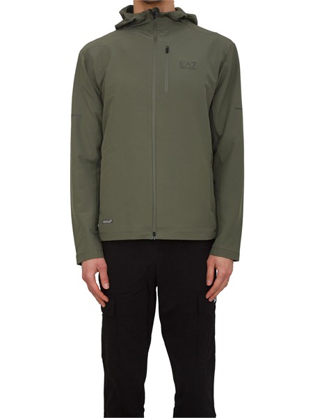 felpa ea7 emporio armani in tessuto tecnico ventus7 verde 7m000639af16826