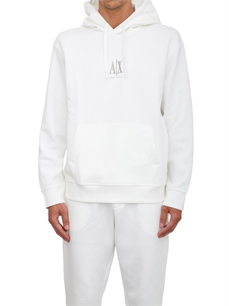 felpa uomo armani exchange bianco xm000369af10818
