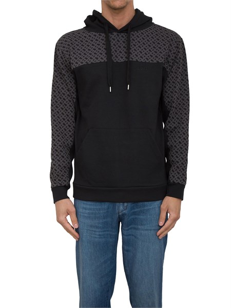 felpa uomo boss nero lukehoodie50540534